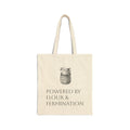 Tote Bag — “Powered by Flour & Fermination” Canvas Grocery Tote -ECO Friendly