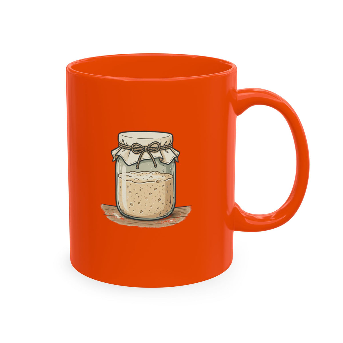 Ceramic Mug — “Dough & Behold” Sourdough Theme, Vintage Pastry Baker Quote Coffee Cup