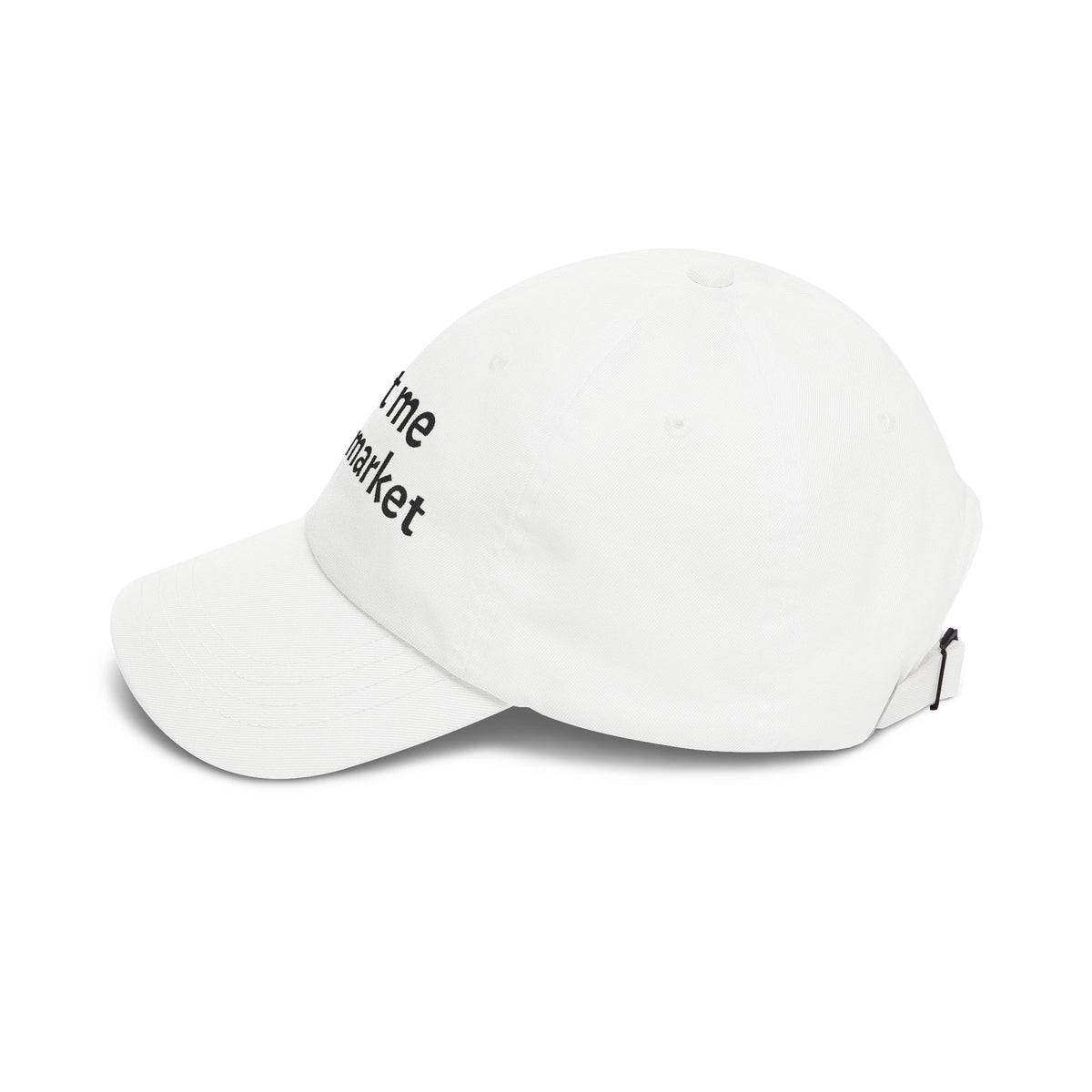 Meet Me at the Market Classic Trucker Cap | Embroidered White Baseball Hat