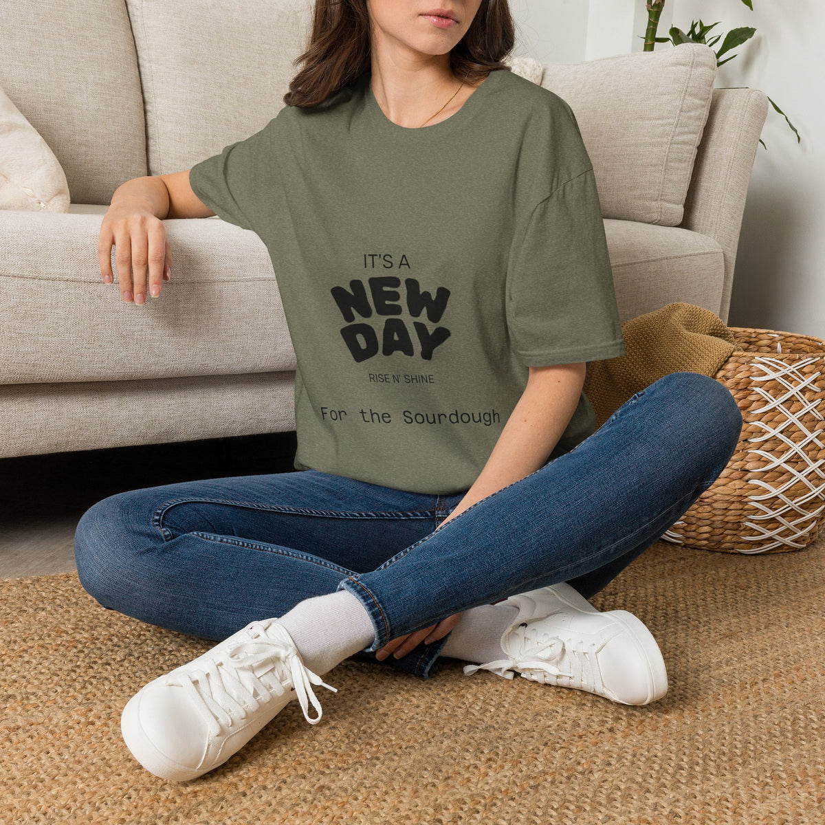 It's a New Day Rise n Shine for the Sourdough T-Shirt | Positive Quote Graphic Tee