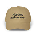 Meet Me at the Market Classic Trucker Cap | Embroidered White Baseball Hat