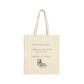 Sourdough Tote Bag — “I’m Just a Girl… Standing in Front of a Loaf Asking It to Rise” Canvas Bread Lover Tote