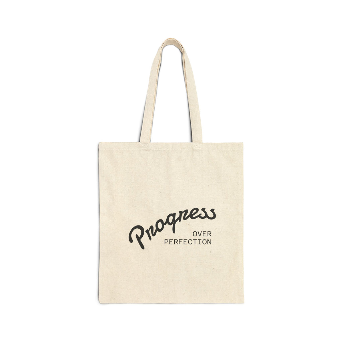 Progress Over Perfection Canvas Tote Bag