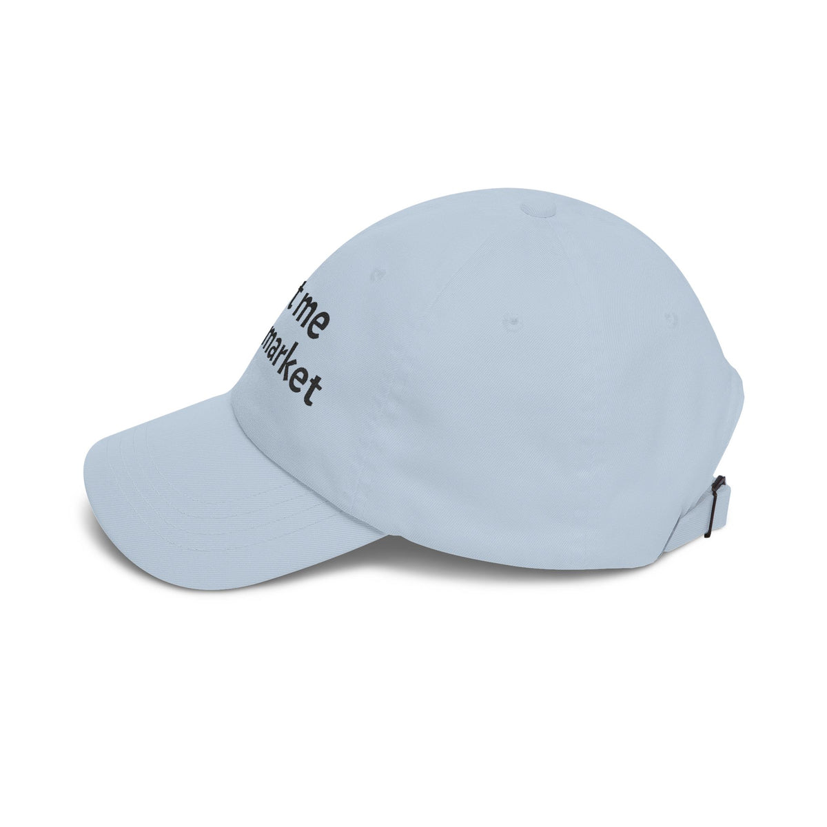 Meet Me at the Market Classic Trucker Cap | Embroidered White Baseball Hat