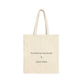 Tote Bag — "Powered by Sourdough & Good Vibes" Canvas Grocery Tote