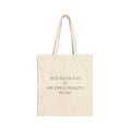 Tote Bag — “Sourdough Is My Personality Now” Cotton Canvas Grocery & Farmers Market Tote