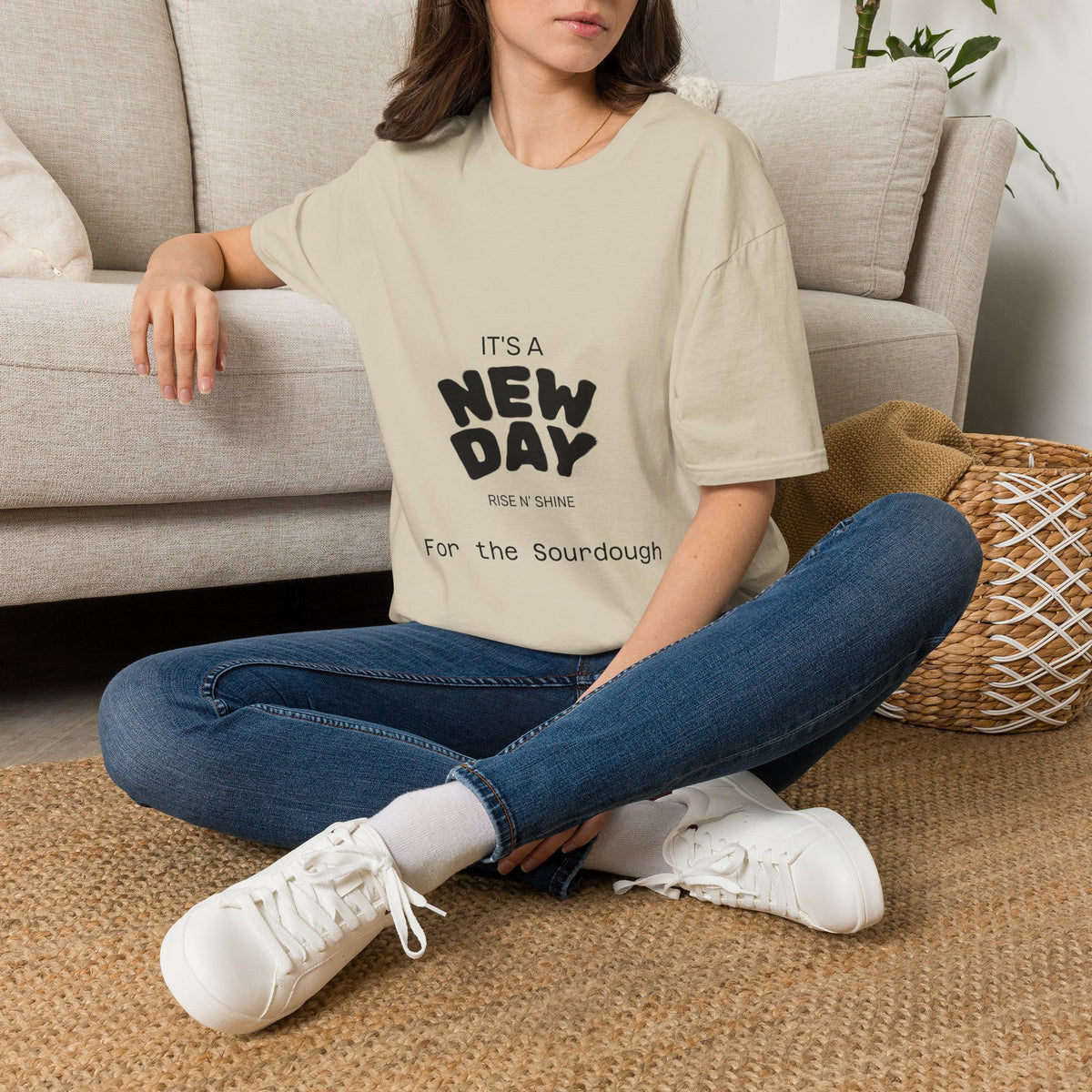 It's a New Day Rise n Shine for the Sourdough T-Shirt | Positive Quote Graphic Tee